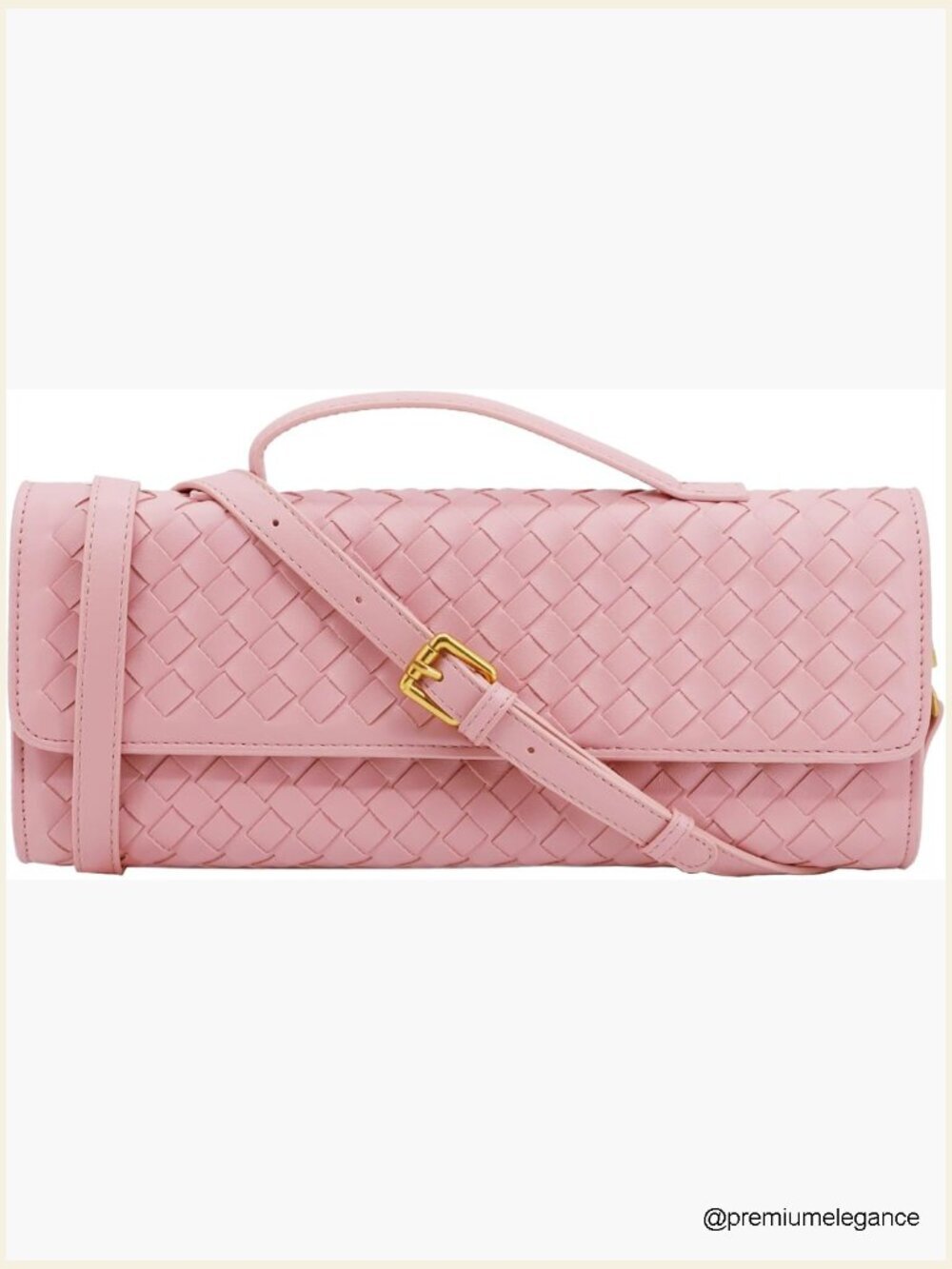 Woven Clutch Purse Designer Shoulder Handbag Leather Crossbody Evening Bag